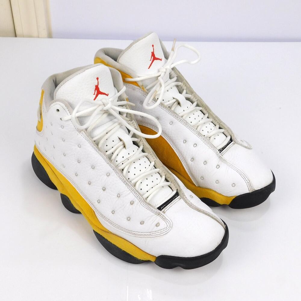 Nike Air Jordan 13 Retro Del Sol White Yellow Red Black Size 10 414571-167